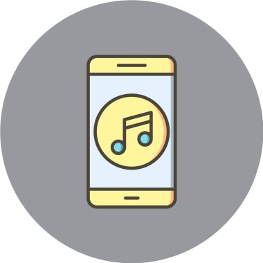 Modern telefon simgesinin vektör illüstrasyonu 