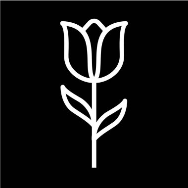 çiçek web simgesi vektör illüstrasyonu 