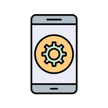 Mobil Uygulamalar konsept vektör çizimi beyaz arkaplan üzerinde 