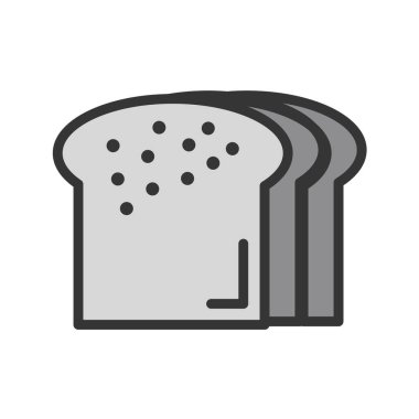  Gıda ve içecek Web ikonu vektör illüstrasyonu