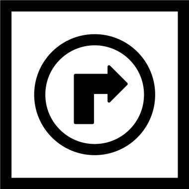 Modern b 'nin vektör illüstrasyonunda okun eksik simgesi