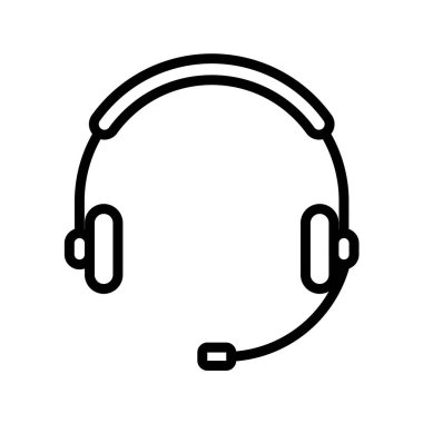 kulaklık simgesi vektör illüstrasyonu