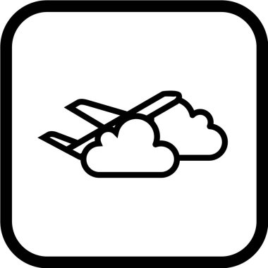 Bulut simgesinin vektör illüstrasyonu