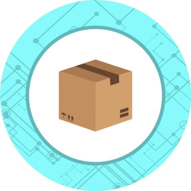 Paket Simgesi Moda Biçiminde İzole Arkaplan