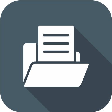 belge simgesi. vektör illüstrasyonu