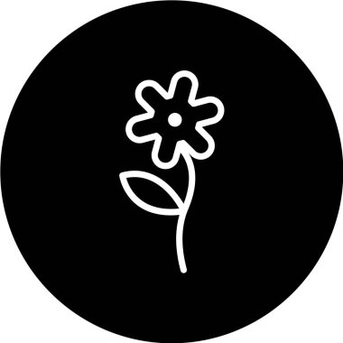 çiçek simgesi vektör illüstrasyonu