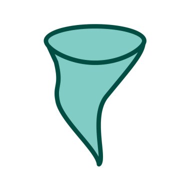 Mavi ve yeşil simgenin vektör illüstrasyonu