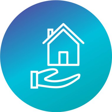 Emlak simgesi vektör illüstrasyonu