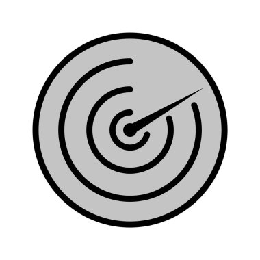 Radar Simgesi Moda Biçiminde İzole Arkaplan