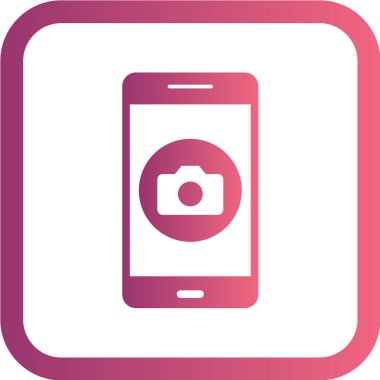 Modern telefon simgesinin vektör illüstrasyonu 