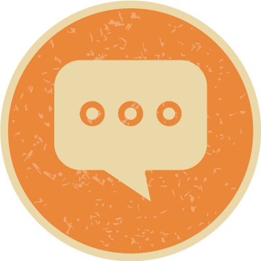 konuşma balonu simgesi, vektör illüstrasyonu