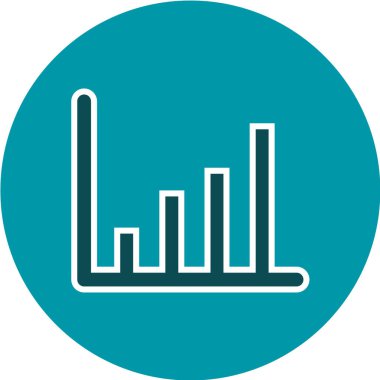 Düz renk şeklinde grafik simgesi. vektör illüstrasyonu.