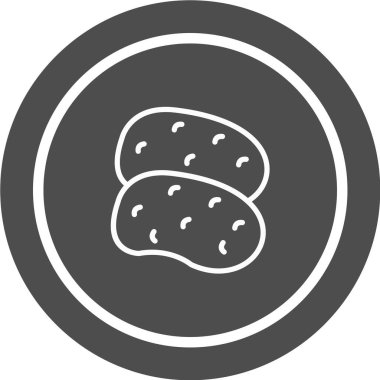 Gıda Web ikonu vektör illüstrasyonu 