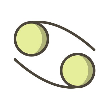 İzole edilmiş tek bir golf topunun vektör çizimi