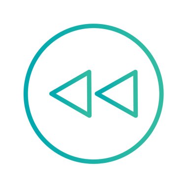 Multimedya düz simgesi beyaz arkaplanda izole edildi