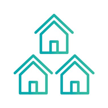 Emlak simgesi vektör illüstrasyonu