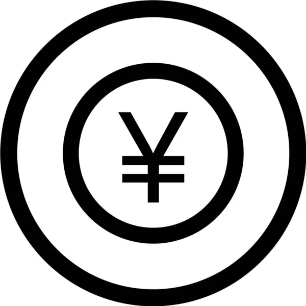 Yen Währungsvektorsymbol — Stockvektor