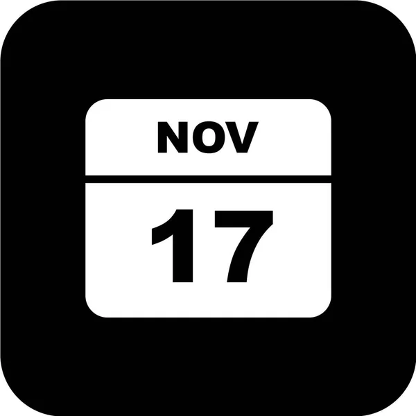 Kalender Mit Dem Datum November — Stockvektor