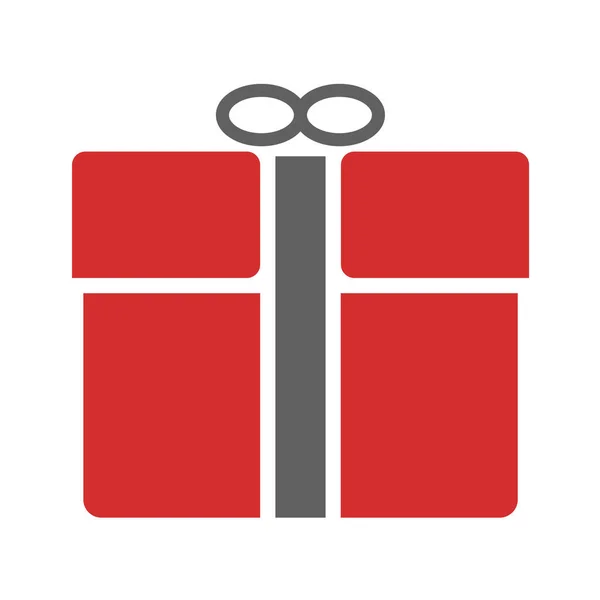 Boîte Cadeau Icône Vectoriel Illustration — Image vectorielle