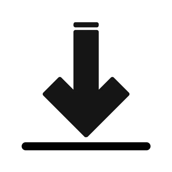 Icono Descarga Ilustración Vectorial — Vector de stock