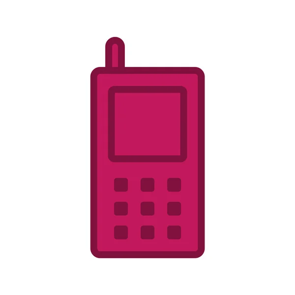 Ikona Mobilního Telefonu Módním Stylu Izolované Pozadí — Stockový vektor