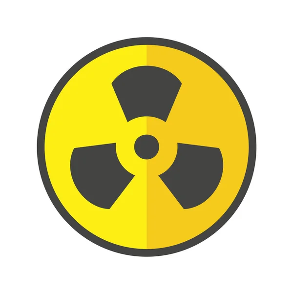 Vector Illustration Radioactive Icon — Stock Vector