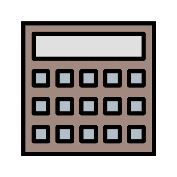 Design Ícone Calculadora Ilustração Vetorial — Vetor de Stock