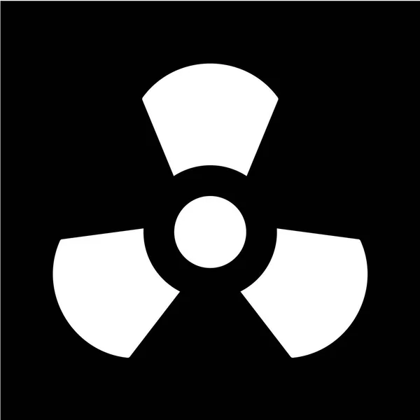 Vector Illustration Nuclear Sign Icon — Stock Vector