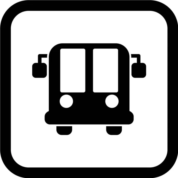Εικονίδιο Λεωφορείου Εικονογράφηση Διανύσματος — Διανυσματικό Αρχείο