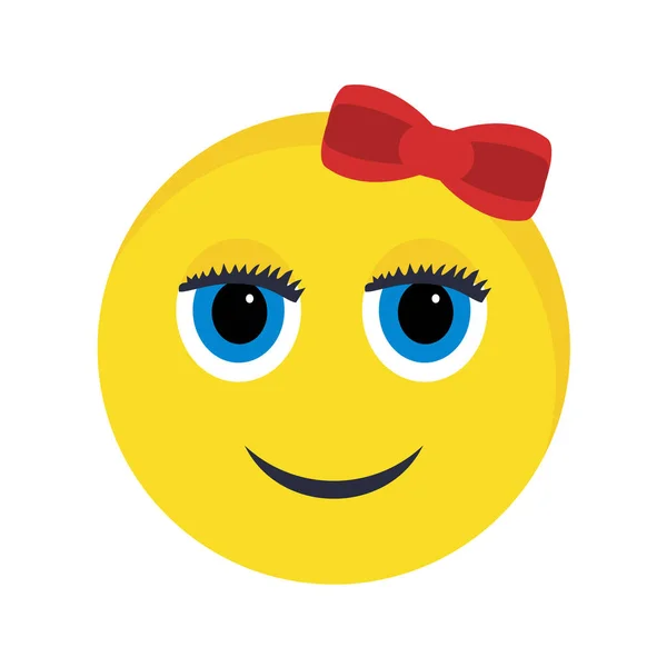 Emoji Kuvake Trendikäs Tyyli Eristetty Tausta — vektorikuva