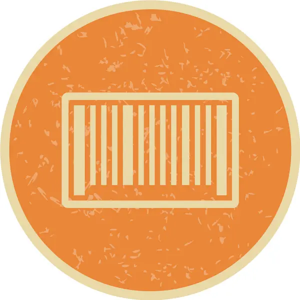 Διανυσματική Απεικόνιση Ενός Στρογγυλού Εικονιδίου Γραμμωτό Κώδικα — Διανυσματικό Αρχείο