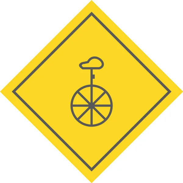 Значок Дорожного Знака Векторная Иллюстрация — стоковый вектор