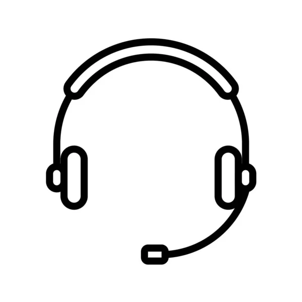 Headset Pictogram Vector Illustratie — Stockvector