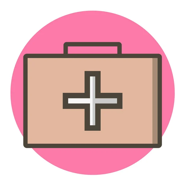 Icono Médico Plano Ilustración Vectorial — Vector de stock