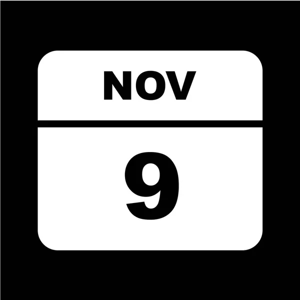 Kalender Med Datum För November — Stock vektor
