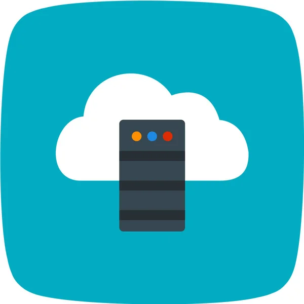 Cloud Computing Icoon Vector Illustratie — Stockvector
