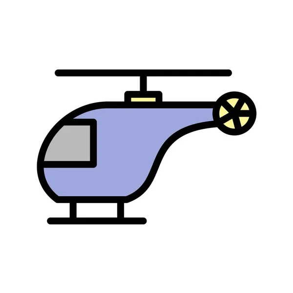 Helikopter Pictogram Vector Illustratie — Stockvector