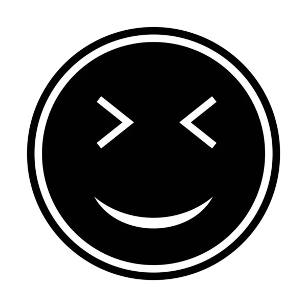 Wink Emoji Ikona Modnym Stylu Izolowane Tło — Wektor stockowy