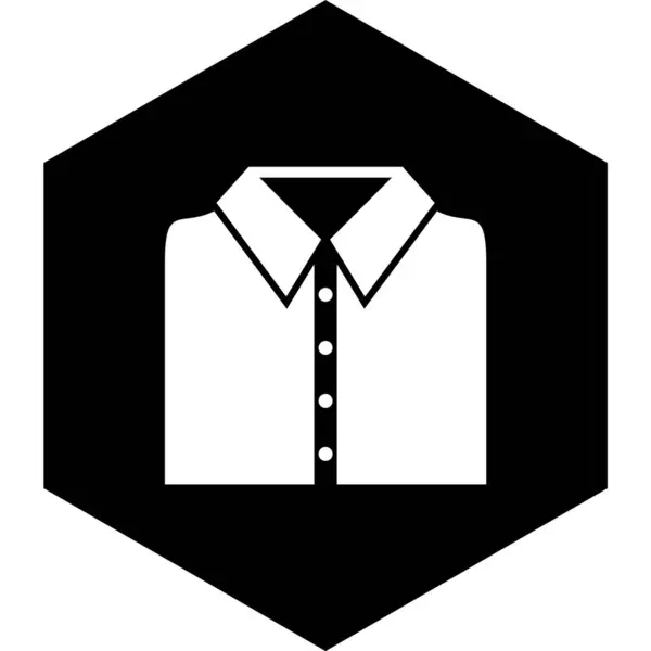 Camisa Escolar Ícone Estilo Moderno Isolado Fundo —  Vetores de Stock