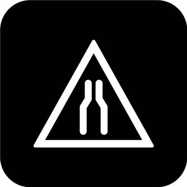 Ikon För Trafikskyltar Vektor Illustration — Stock vektor