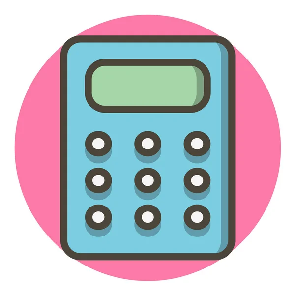 Calculadora Icono Vector Plano — Archivo Imágenes Vectoriales