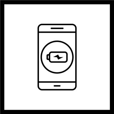 Akıllı telefon simgesi. düz dizayn