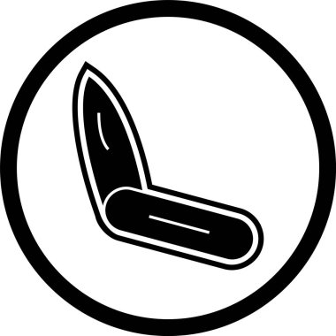  bıçak simgesi modada izole edilmiş arkaplan