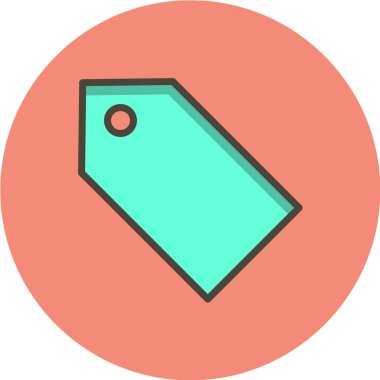 etiket satır vektör simgesi