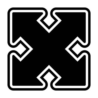 Simge Tarzını Genişlet İzole Arkaplan