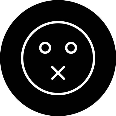 Gülümseme simgesi, vektör illüstrasyonu