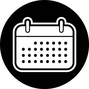 Moda biçimi izole edilmiş arkaplanda takvim simgesi