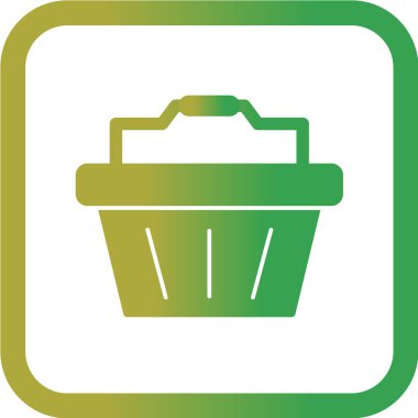 Düz dizaynlı çöp kutusu simgesi beyaz arkaplanda izole edildi. Geri dönüşüm sembolü stok vektör illüstrasyonu.