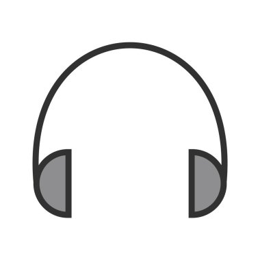 Kulaklık Simgesi Moda Biçimli Ayrı Arkaplan