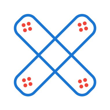 tıbbi düz simge, vektör iilüstrasyonu